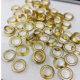 1KG Khoen ore mắt cáo 8mm Sắt xi màu VÀNG Chân thấp Khuy ore mắt cáo bấm bạt, túi giấy Không long đền 2