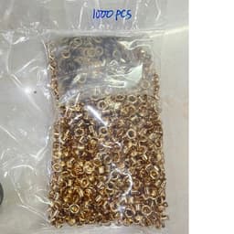 [SỈ] Khoen mắt cáo Ore Khuy luồn quần áo,sáp thơm,túi ví,đồ da Thau không gỉ Màu BẠC Màu VÀNG Bịch 1000 cái Có long đền 6