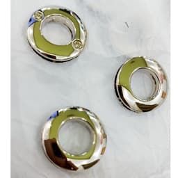 Khoen tròn Ore xoay vặn ốc vặn vít Size lọt lòng 1.5cm (15mm) Bằng inox sáng bóng - Phụ kiện túi xách cao cấp 2