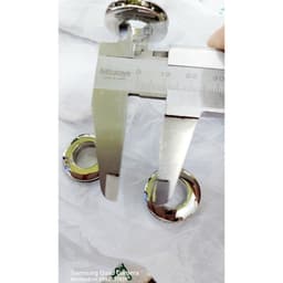 Khoen tròn Ore xoay vặn ốc vặn vít Size lọt lòng 1cm (10mm) 1.3cm (13mm) Bằng inox sáng bóng - Phụ kiện túi xách cao cấp 5