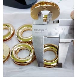 Khoen tròn Ore xoay vặn ốc vặn vít Size lọt lòng 1.7cm (17mm) Bằng inox sáng bóng - Phụ kiện túi xách cao cấp (28k/1 bộ) 2