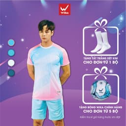 Áo Đá Bóng Wika Tornado In Chuyển Nhiệt 4d Tinh Tế Đường Vân Lốc Xoáy, Vải Mềm Mịn, Thoáng Khí 1