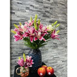Bình cắm hoa màu xanh, chuông cắm hoa ly,sen, súng  hoa tết cao 28cm 8
