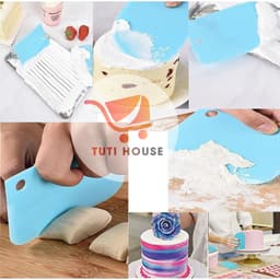 Bộ 3 Dụng Cụ Dao Mini Cắt/ Vét Bột, Tạo Vân Kem, Chà Láng Làm Bánh, Đa Năng Tiện Lợi An Toàn - Trang Trí Bánh Sinh Nhật 3