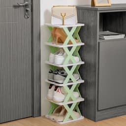 Kệ Giày Chữ X 5 Tầng. Kệ đựng giày dép đa năng bằng nhựa lắp ghép. Kệ Để Giày Dép 5 Tầng CHỮ X 2