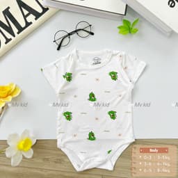 Body Chip Cộc Tay MV Kids Vải Petit Thun Lạnh Cho Bé Sơ Sinh – Body Cài Cúc Mềm Mại, Thoáng Mát 8