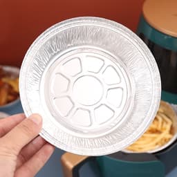 Set 20 Khay Giấy Bạc Lót Nồi Chiên Tròn 22CM và Set 250 Chén Giấy Bạc Nướng Bánh, Tart Trứng Siêu Tiện Lợi 7