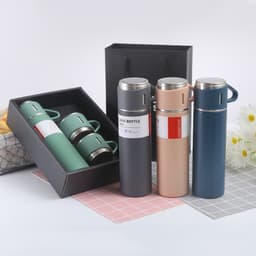 Bình Giữ Nhiệt Cao Cấp 500ML Lõi Inox 304 Tặng Kèm 2 Cốc Cách Nhiệt Làm Quà Tặng Sang Trọng 8