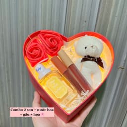 HỘP QUÀ TẶNG TRÁI TIM - COMBO QUÀ 8/3, QUÀ SINH NHẬT, VALENTINE 3