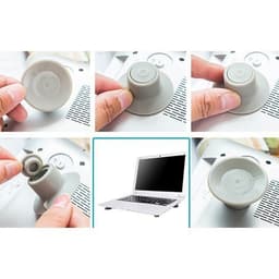 Bộ 4 Nút Chống Nóng Laptop Bằng Silicon và Giá Đỡ Laptop 2 Thanh Chữ X (Nhôm Đúc)/ (Loại Nhựa) 5