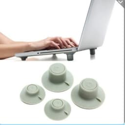 Bộ 4 Nút Chống Nóng Laptop Bằng Silicon và Giá Đỡ Laptop 2 Thanh Chữ X (Nhôm Đúc)/ (Loại Nhựa) 1