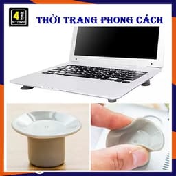 Bộ 4 Nút Chống Nóng Laptop Bằng Silicon và Giá Đỡ Laptop 2 Thanh Chữ X (Nhôm Đúc)/ (Loại Nhựa) 7