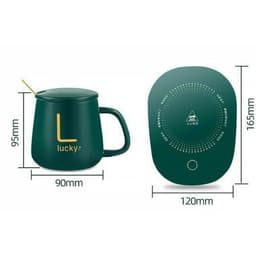 Bộ Ly Điện Hâm Nóng Chưng Yến Lucky. Bộ Cốc Ly Sứ Hâm Nóng Lucky Thông Minh Cao Cấp, Kèm Đế Điện Hâm Cafe, Sữa 9