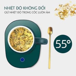 Bộ Ly Điện Hâm Nóng Chưng Yến Lucky. Bộ Cốc Ly Sứ Hâm Nóng Lucky Thông Minh Cao Cấp, Kèm Đế Điện Hâm Cafe, Sữa 6