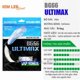 Dây cước cầu lông Yonex BG66 ULTIMATE - Dây căng vợt trợ lực - giá ưu đãi 7