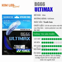 Dây cước cầu lông Yonex BG66 ULTIMATE - Dây căng vợt trợ lực - giá ưu đãi 9