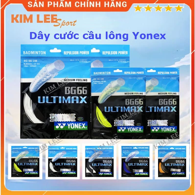 Dây cước cầu lông Yonex BG66 ULTIMATE - Dây căng vợt trợ lực - giá ưu đãi