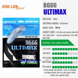 Dây cước cầu lông Yonex BG66 ULTIMATE - Dây căng vợt trợ lực - giá ưu đãi 6