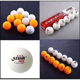 Bóng bàn DHS 3 sao - Hộp 6 quả - Hộp 3 quả Trắng, Vàng 9