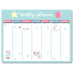 Bảng nam châm ghi chú trang trí tủ lạnh Weekly Planer 8