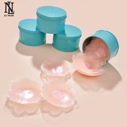 Hộp 5 Cặp Miếng Dán Ngực Silicone Bảo Vệ Ti Chống Lộ Viền An Toàn Cho Da Sử Dụng Được Nhiều Lần Lê Ngọc 348 5