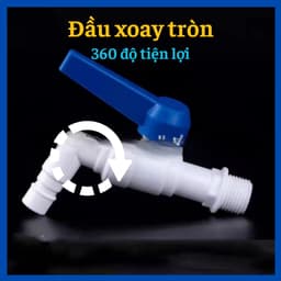 Vòi nước nhựa, vòi hồ nhựa, vòi nước PVC, vòi nước xoay vòng 360 độ 5