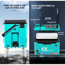 [MIỄN SHIP]Thùng Câu Đài Chixuan 32L Mẫu Mới 2023 Gồm Đầy Đủ Phụ Kiện Cao Cấp 3