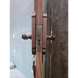 Khóa điện tử Laffer WB0 cổ điển sảnh đồng thông minh cho cửa gỗ biệt thự cao cấp TTLOCK màu vàng màu đồng 7