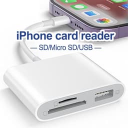Đầu đọc thẻ nhớ 3 trong 1 USB/TF/SD cho iPhone/iPad - Giải pháp lưu trữ thông minh. 1