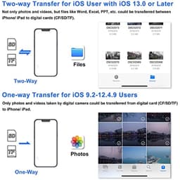Đầu đọc thẻ nhớ 3 trong 1 USB/TF/SD cho iPhone/iPad - Giải pháp lưu trữ thông minh. 4
