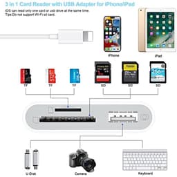 Đầu đọc thẻ nhớ 3 trong 1 USB/TF/SD cho iPhone/iPad - Giải pháp lưu trữ thông minh. 5