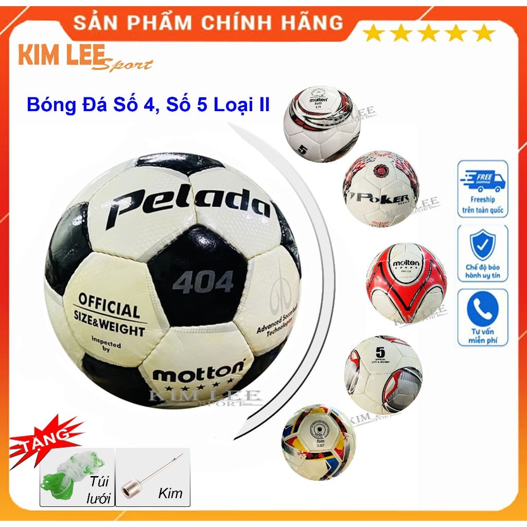 Bóng Đá PALEDASxSize 4 - size 5 - xả hàng loại - bóng ố (tặng kim bơm và túi lưới đựng bị bóng)