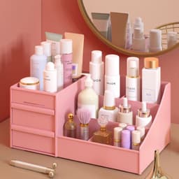 #Kệ đựng Mỹ Phẩm 3 tầng 2 ngăn kéo, hộp đựng đồ trang điểm, makeup bằng nhựa cao cấp 8
