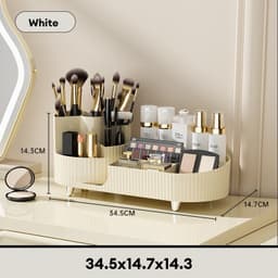 Kệ đựng đồ mỹ phẩm, trang điểm xoay 360 độ siêu đẹp, tiện ích (HÀNG LOẠI 1) 2