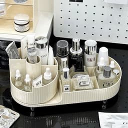 Kệ đựng đồ mỹ phẩm, trang điểm xoay 360 độ siêu đẹp, tiện ích (HÀNG LOẠI 1) 3