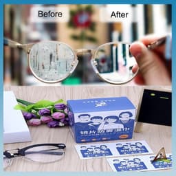 Khăn lau kính hộp 100 miếng siêu tiết kiệm, giấy lau kính chống mờ chống bám bụi bẩn vân tay trên mắt kính 6