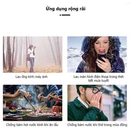 Khăn lau kính hộp 100 miếng siêu tiết kiệm, giấy lau kính chống mờ chống bám bụi bẩn vân tay trên mắt kính 4