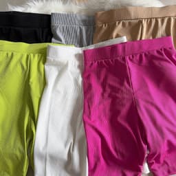 Quần legging đùi nhiều màu- Biker Short Hot có Bigsize 80kg 5