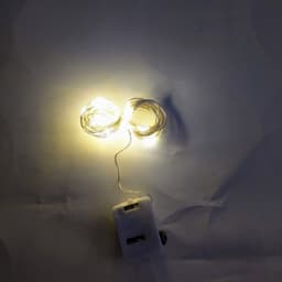 Combo 5, 10 Đèn led đom đóm, đèn trang trí hộp quà, trang trí hoa, giỏ quà- màu vàng dài  2m, gắn lồng đèn trung thu 6