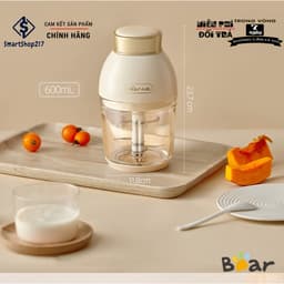 Máy Xay Ăn Dặm Cho Bé BEAR QSJ-D02Q1, Dung Tích 0,6L Công Suất 200w - Bảo Hành 18 Tháng 8