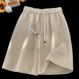 Quần đùi nam nữ KWER APT Unisex Quần Short in chữ nổi chất vải tổ ong mặc thoải mái quần short unisex 3