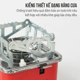 Bếp Ga Du Lịch Mini Gấp Gọn Đa Năng Tiện Lợi Có Van Điều Chỉnh Ga Phù Hợp Đi Picnic Dã Ngoại - Lutu Mart 5