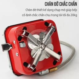 Bếp Ga Du Lịch Mini Gấp Gọn Đa Năng Tiện Lợi Có Van Điều Chỉnh Ga Phù Hợp Đi Picnic Dã Ngoại - Lutu Mart 6