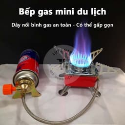 Bếp Ga Du Lịch Mini Gấp Gọn Đa Năng Tiện Lợi Có Van Điều Chỉnh Ga Phù Hợp Đi Picnic Dã Ngoại - Lutu Mart 3