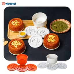 Khuôn nén xôi hình hoa hồng, hình trái tim, hình chữ - Việt Nhật Plastic Official 9