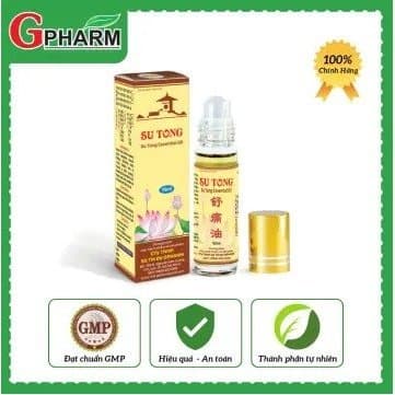 Dung dịch xoa bóp Su Tong hỗ trợ giảm các triệu chứng ngứa do côn trùng đốt, cảm sổ mũi, đau đầu, mỏi cơ bắp, đau vai