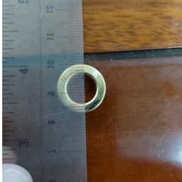 Khoen ore mắt cáo 10mm 12mm Chân cao 6mm Bằng sắt Màu Vàng Khuy bạt oze đóng bạt (Mặt phẳng) Có long đền 3