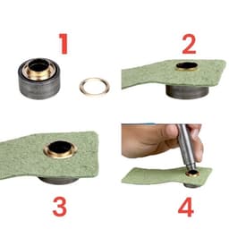 Cây đóng khoen ore + đế kê đóng cuộn tròn chân khoen mắt cáo, khoen bạt tròn, cây đóng tán cuốn khoen ore Size 3-20mm 5