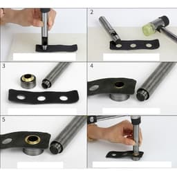 Cây đóng khoen ore + đế kê đóng cuộn tròn chân khoen mắt cáo, khoen bạt tròn, cây đóng tán cuốn khoen ore Size 3-20mm 6
