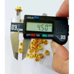 Khoen ore mắt cáo CHẺ CHÂN bằng SẮT Size 4mm,4.5mm,5mm,6mm Màu vàng Túi 100 cái Không có long đền 3